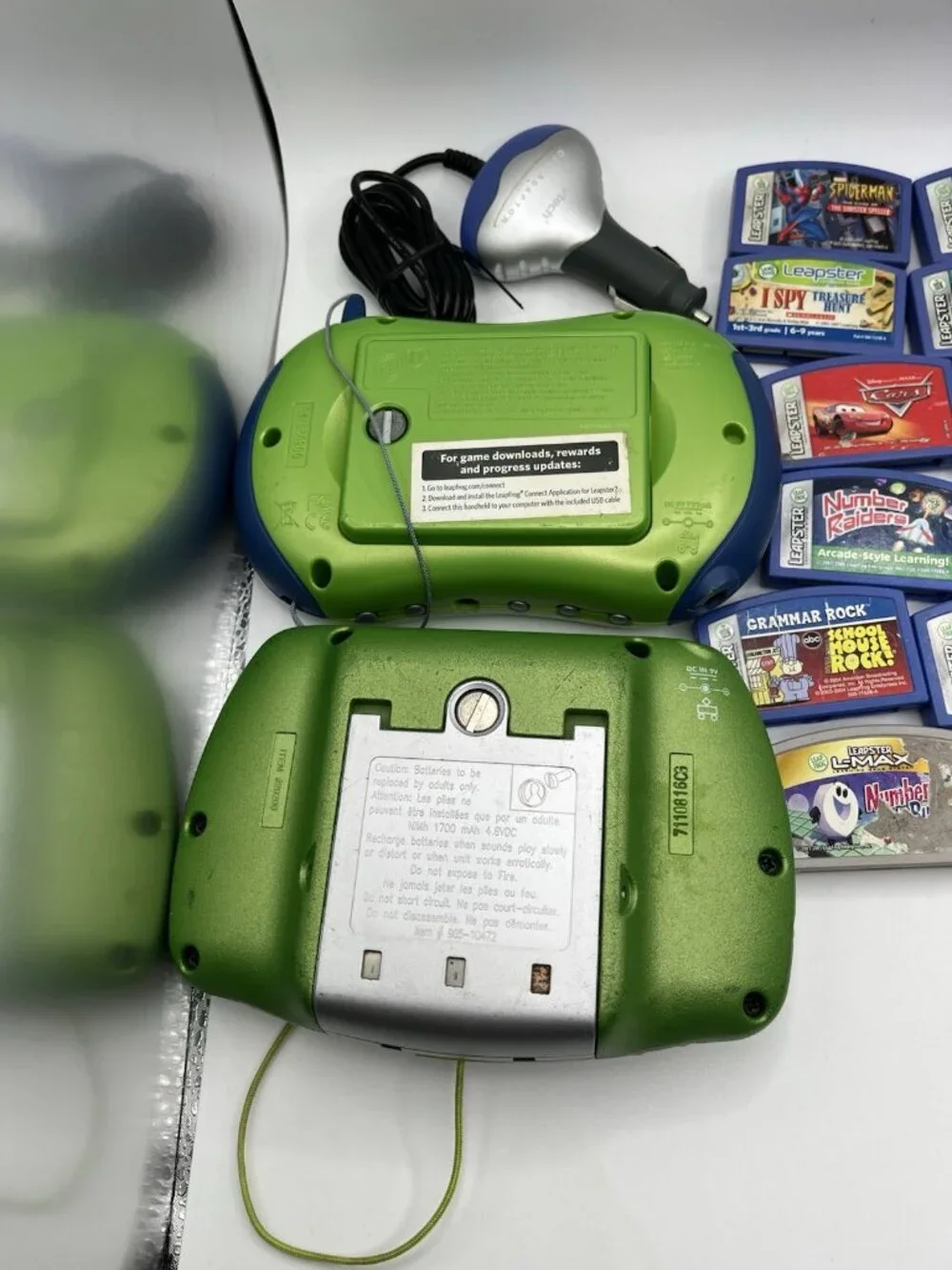 LeapFrog Leapster2 & Original Leapster Bundle w/ 20 Games Camera Dock FOR PARTS